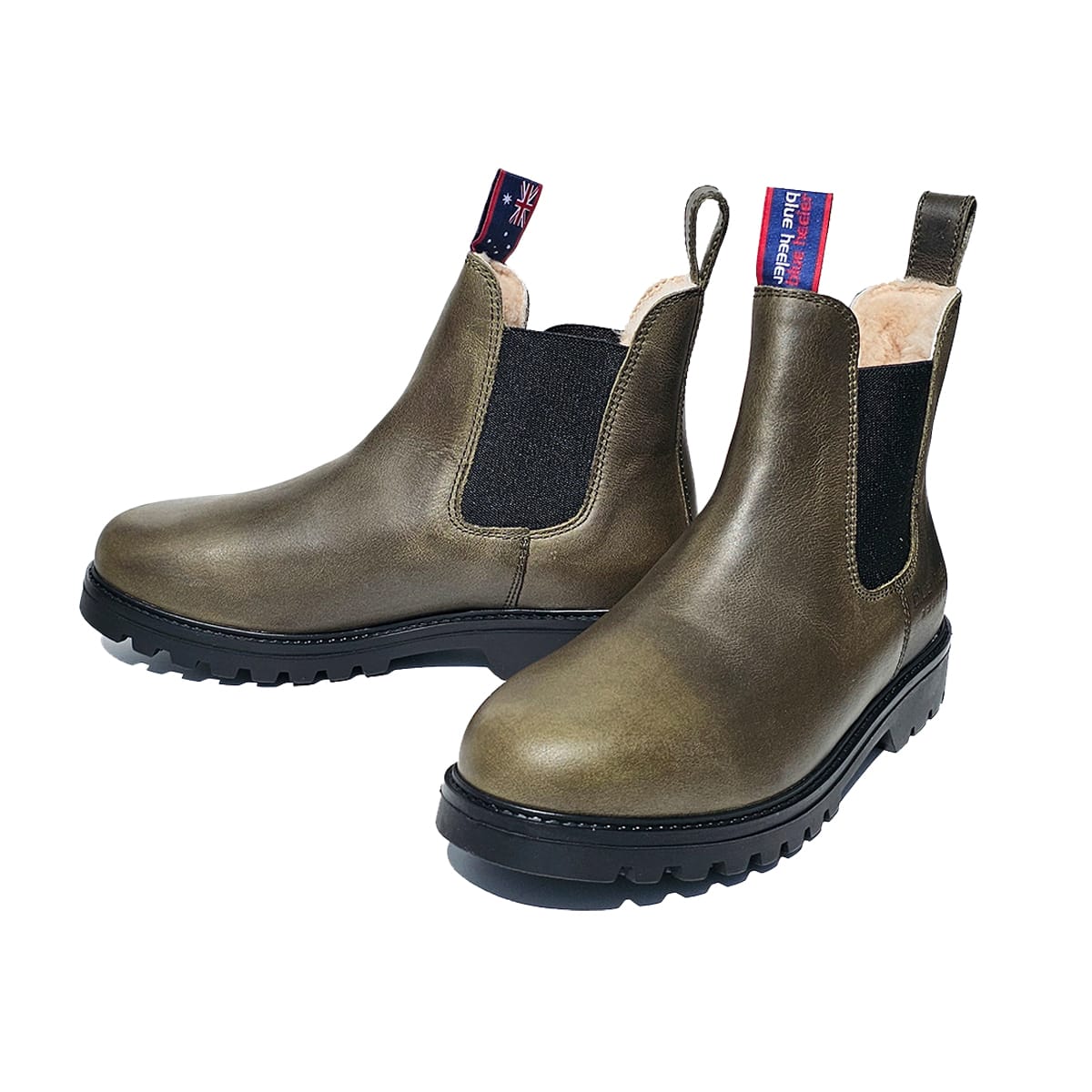 MERYL Vintage khaki Lammfell