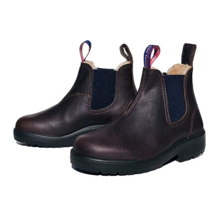 OUTBACK KIDS LAMMFELL braun blau