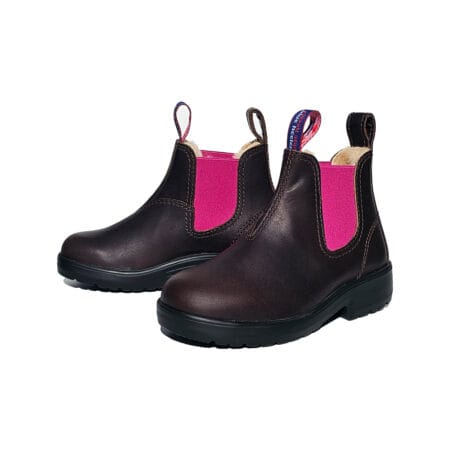OUTBACK KIDS LAMMFELL braun pink