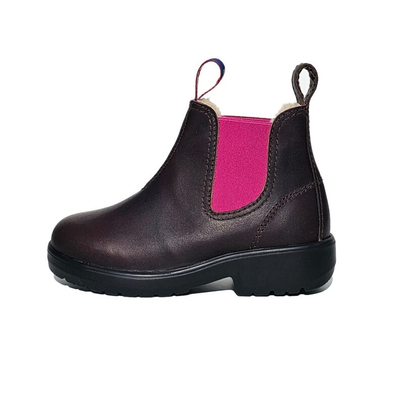 OUTBACK KIDS LAMMFELL braun pink – Bild 4