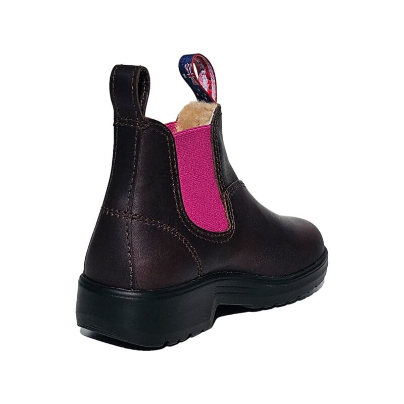 OUTBACK KIDS LAMMFELL braun pink – Bild 2