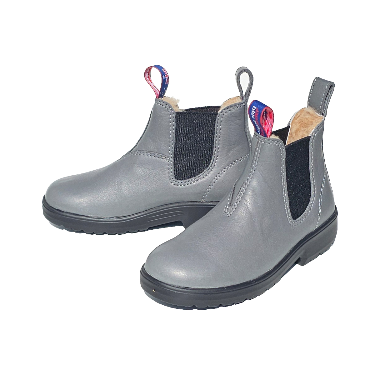 OUTBACK KIDS LAMMFELL grau schwarz