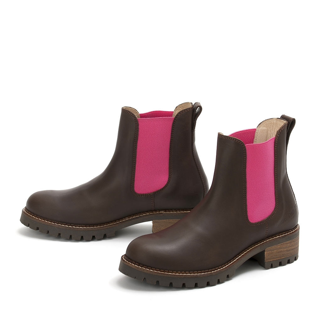 damen-boots-stiefeletten-chelsea-braun-pink-pash-leder-rutschfest-00