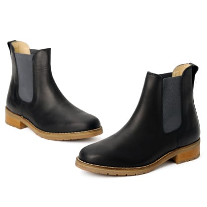 damen-boots-stiefeletten-chelsea-schwarz-grau-josslyn-leder-rutschfest-00b