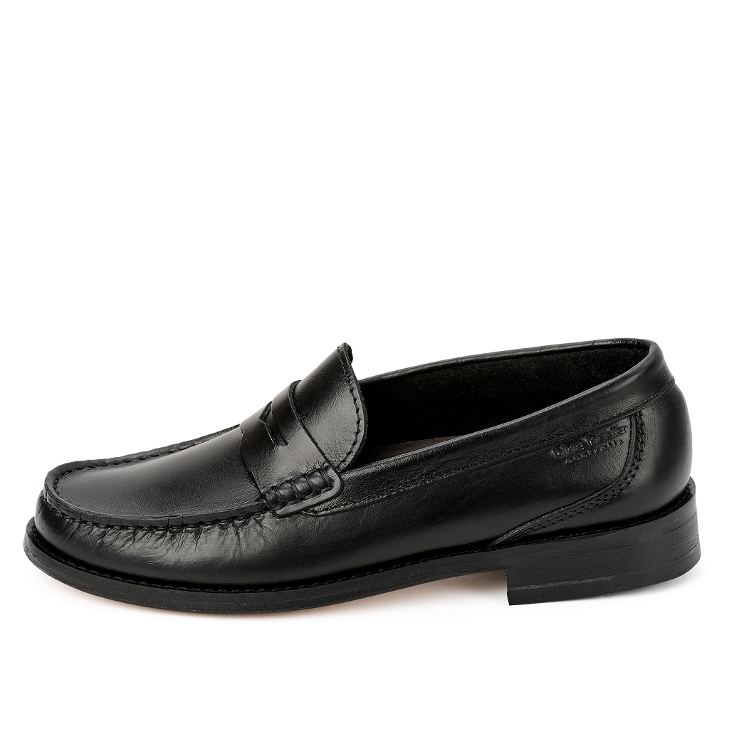 Damen Loafers Slippers Schwarz Newshore Leder Handgenaeht Ledersohle 03 Australian Boots Online Kaufen