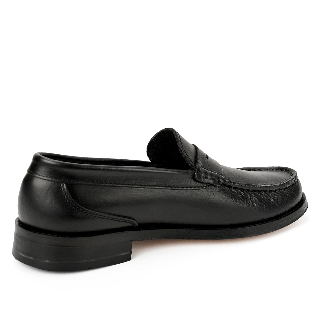 Damen Loafers Slippers Schwarz Newshore Leder Handgenaeht Ledersohle 05 Australian Boots Online Kaufen